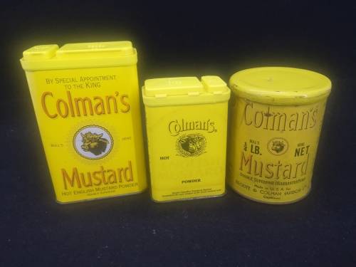 Colemans Mustard tin collection