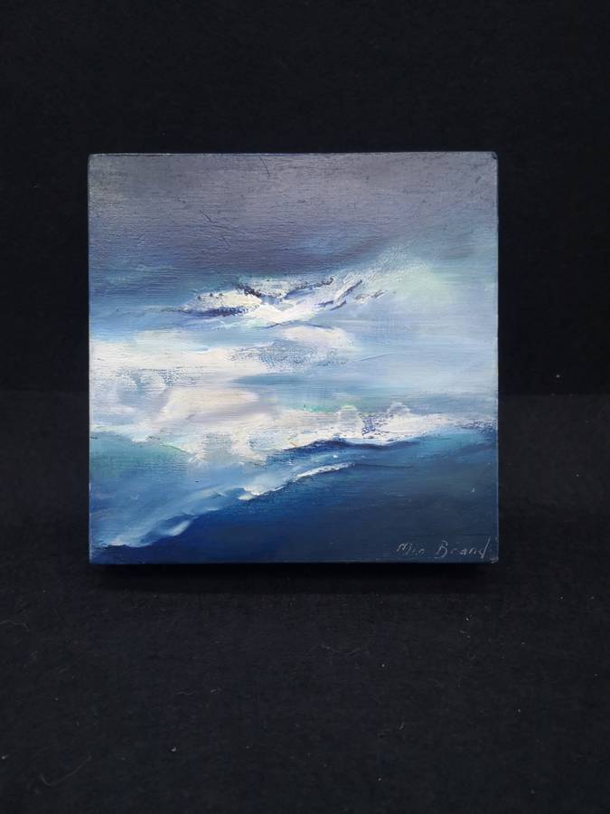 Small block painting - seascape by Mia Brand