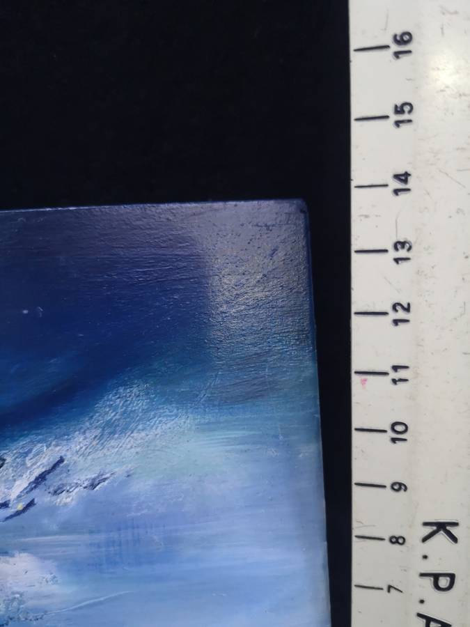 Small block painting - seascape by Mia Brand