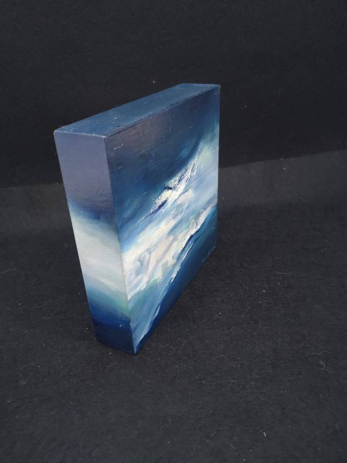 Small block painting - seascape by Mia Brand