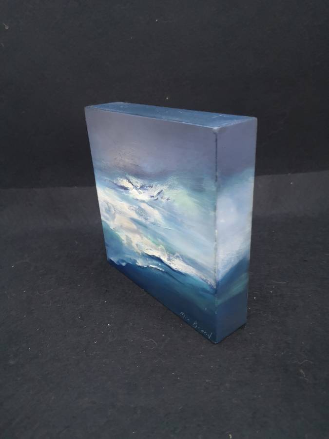 Small block painting - seascape by Mia Brand