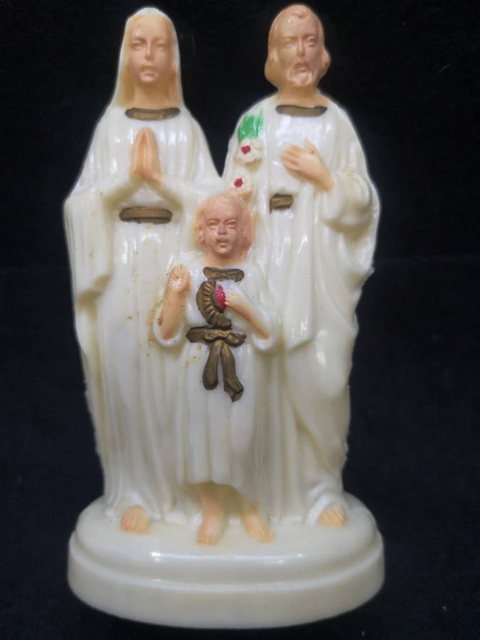 Holy family figurine Celluloid vintage Catholic gift