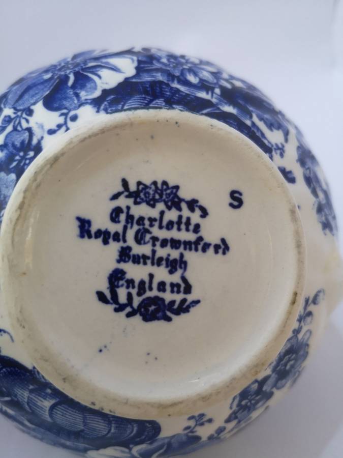 Charlotte Royal Crownford Burleigh England milk jug