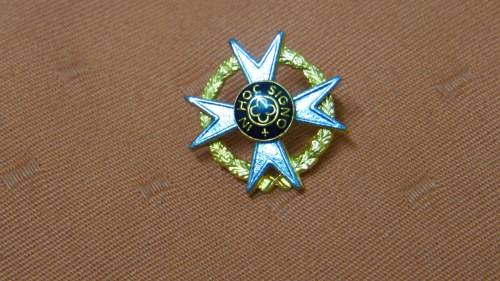 CHAPLAIN BREAST BADGE ALL PINS