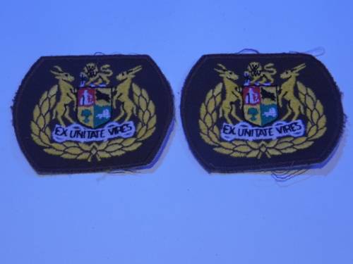 SADF WO CLASS 1 EMBROIDERED RANK SET
