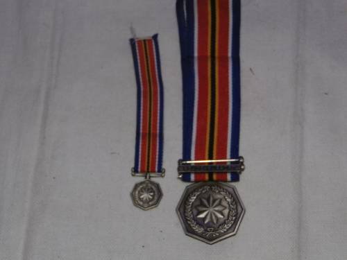 SANDF PEACE SUPPORT MEDAL SET (Tshumelo Ikatelaho)