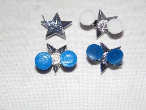 SADF CHROME LIEUTENANT RANK SET ALL PINS