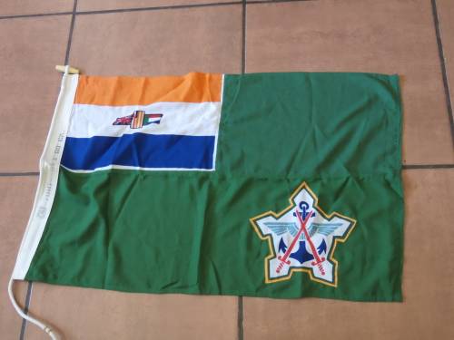 SADF STORM FLAG 1987 80CM X 60CM LIKE NEW