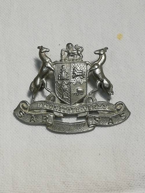 SA RAILWAY SERVICE CAP BADGE