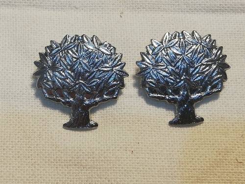 REGIMENT FREE STATE COLLAR BADGE SET ALL PINS