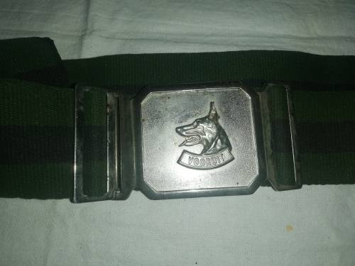 SADF DOG CENTRE BELT AND BUCKLE 105CM BELTING