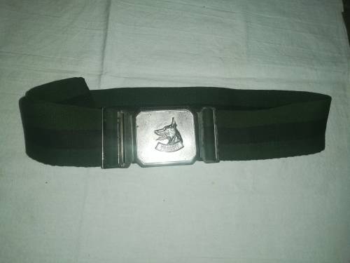 SADF DOG CENTRE BELT AND BUCKLE 105CM BELTING