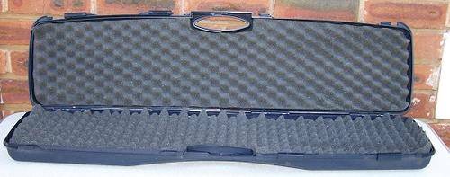 Hardshell rifle case, 4 slide lever + lockholes Size 114cmX28cmX11cm