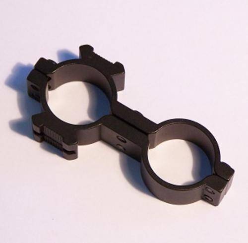 Figure 8 Scope Mount / Torch 2 hole 25.4 mm / 1" with 2 Picantinny Rails.