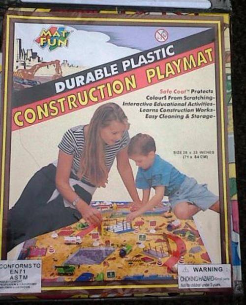 LARGE Durable Plastic Construction Playmat - Reduced Postage Fees
