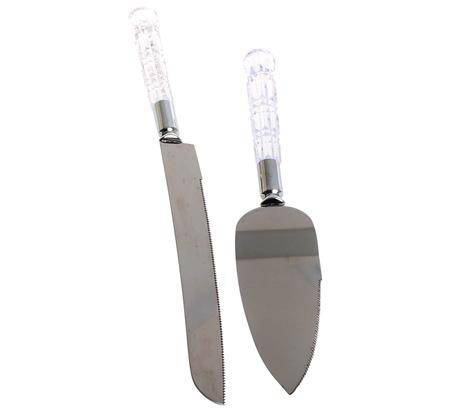 Wedding Cake Knife with Cake Lifter - Presented in a Gift Box