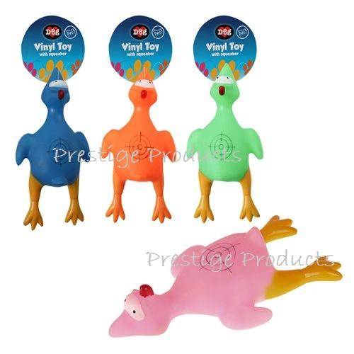 1 x Puppy Toy Chicken  Vinyl 25cm