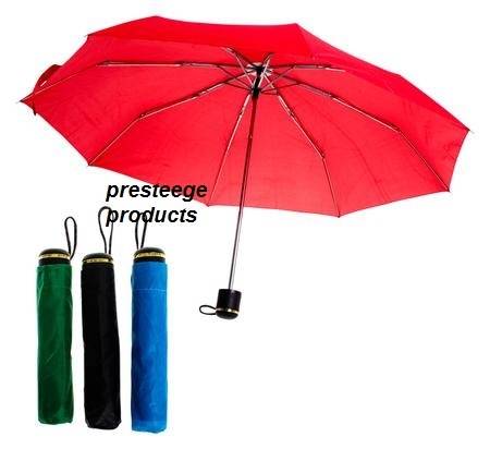 Ladies Easyfold Umbrella 52cm  Assorted Colour Covers