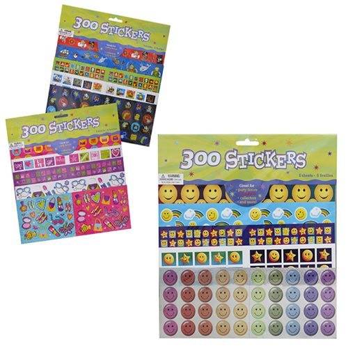 300 Piece Stickers  Assorted