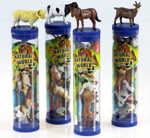 Farm Animals in a Tube