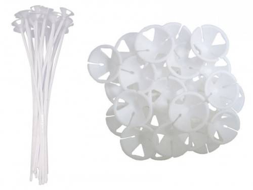 10 piece BALLOON STICK HOLDER IN WHITE
