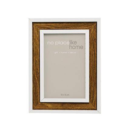 HOME DECOR PICTURE FRAME X 1  Wdn 2 Tone 10x15cm