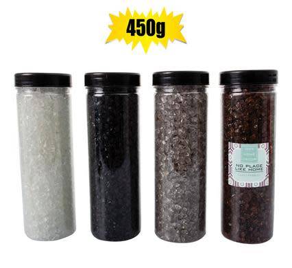 1 X BOTTLE CRUSHED GLASS PEBBLES 450G 2-5mm in 4 ASSORTED COLOURS WINTER