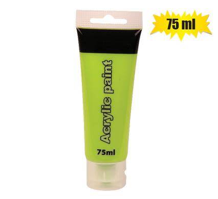 Artists Acrylic Paint - 75 ml Tube - 11 Different shades to choose from