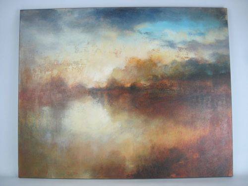 SIMON ADDY OIL ON CANVAS (95 x 93 cm)