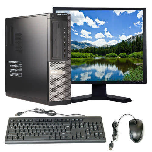 BRANDED CORE i5 FLAT DESKTOP PCs, 8GB DDR3 RAM,240GB SSD, 19-INCH SQUARE LCD,WIFI, WIN 11 PRO