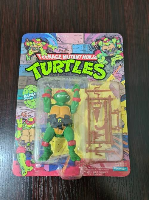 1988 Teenage Mutant Ninja Turtles Raphael Vintage Unpunched.