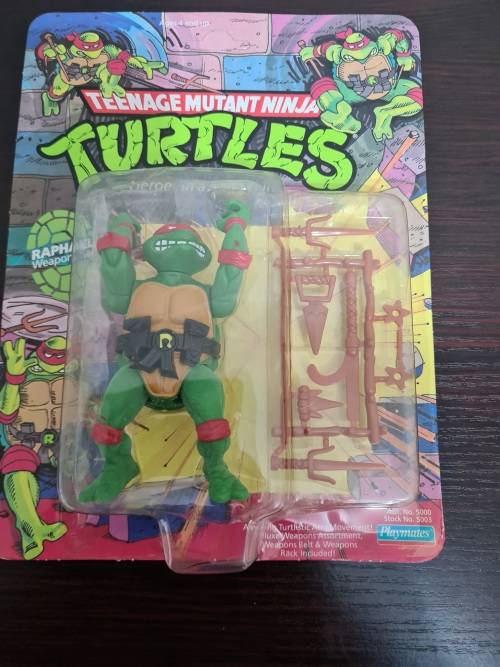 1988 Teenage Mutant Ninja Turtles Raphael Vintage Unpunched.