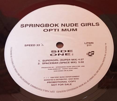 Springbok Nude Girls- Opti Mum- 12`` Limited Edition PROMO- 1998 - RARE!