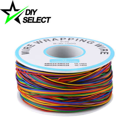 Wire Wrapping 0.25mm 8 Multicolour Insulation Roll (280meters) **LOCAL STOCK**
