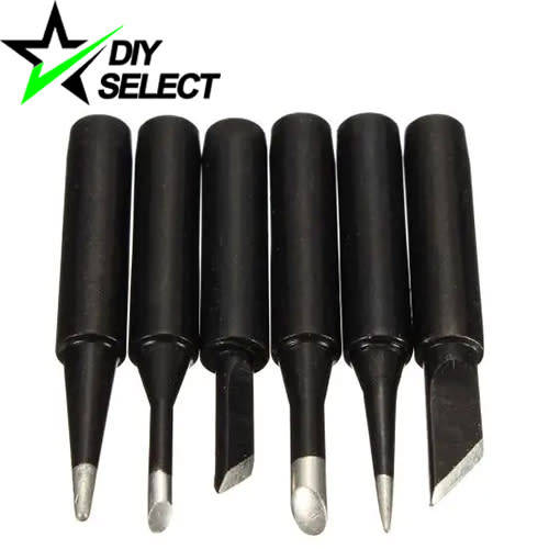 Tool Solder Iron Tip Set 900-M Black 6pcs **LOCAL STOCK**