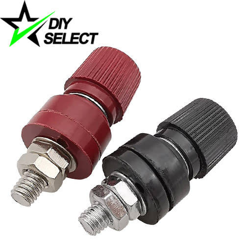 Connector Inverter Battery Black + Red Binding Post Terminal (1 Pair) **LOCAL STOCK**