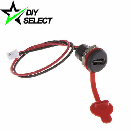 Connector USB Type C Female with Wires and Cap **LOCAL STOCK**