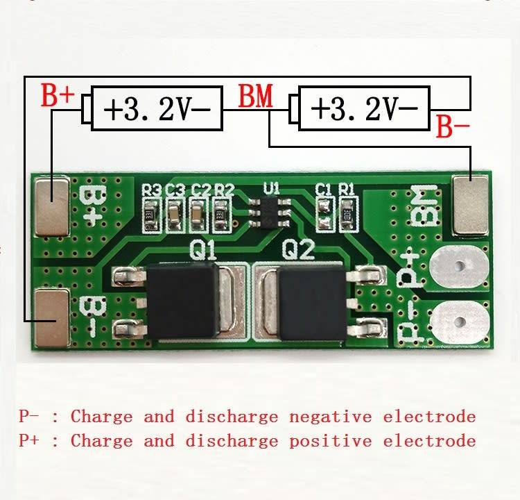 Battery LiFePO4 Protection Board 2s 8A **LOCAL STOCK**