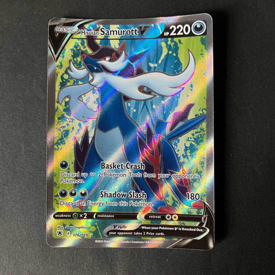 Pokemon Trading Card Game - Hisiun Samurott - 176/189 - Ultra Rare Full Art - Astral Radiance