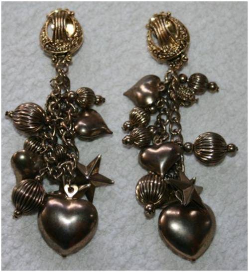 VINTAGE HEARTS & STARS EARINGS