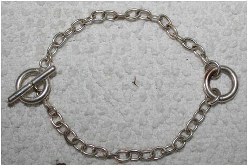 SOLID STERLING SILVER CHAIN BRACELET