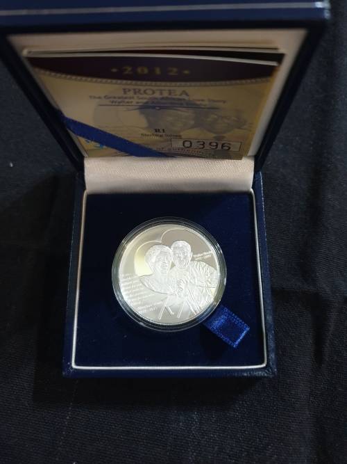 2012 Silver Proof R1 - Walter & Albertina Sisulu