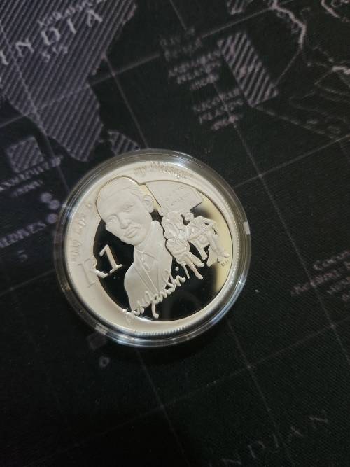2008 Silver Proof R1 - Mahatma Gandhi
