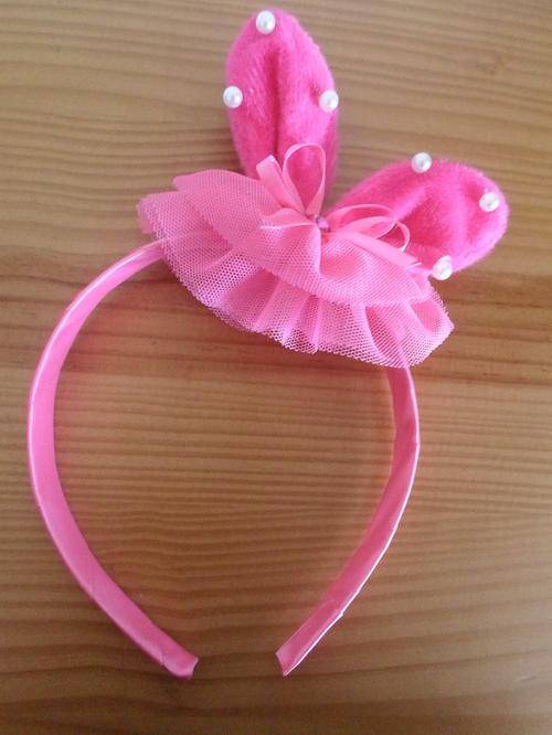 Pink Alice Band Bunny Ears