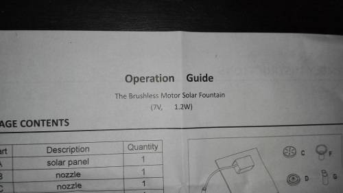 The Brushless Motor Solar Pump (7V, 1.2W)