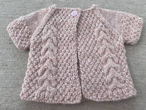 Dusty Pink Short Sleeved Cardigan