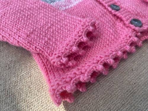 Lovely Baby Jersey (Pink, Grey & White)