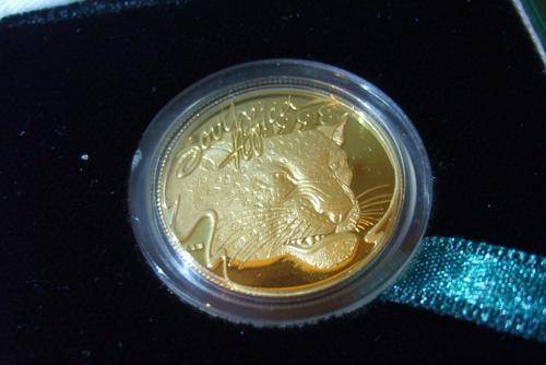1998 LEOPARD GOLD NATURA COIN PROOF