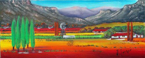 Original Helena Kruger(1957- )  - 200x500x44mm - can be hung as is