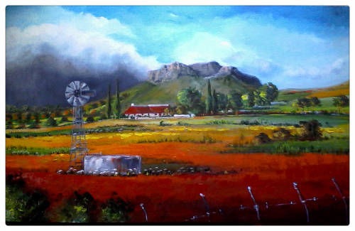 WOW! STUNNING  original by H Kruger(1957-)   - 500x800x22mm